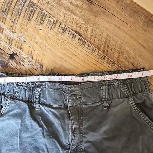 AE Women's Stretch Baggy Cargo Jogger Olive Green Size 8 - Picture 4 of 9